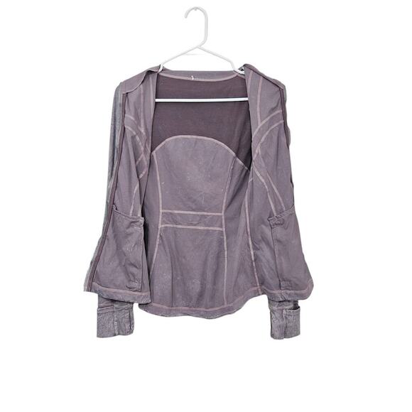 Lululemon Define Jacket Dye Ice Wash Violet Verbena Purple Size 8 Medium Nulux - Picture 3 of 8